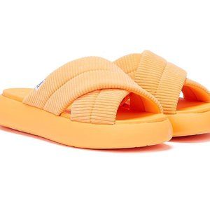 NEW Toms Alpargata Mallow Crossover Neon Corduroy Sandal Size 9